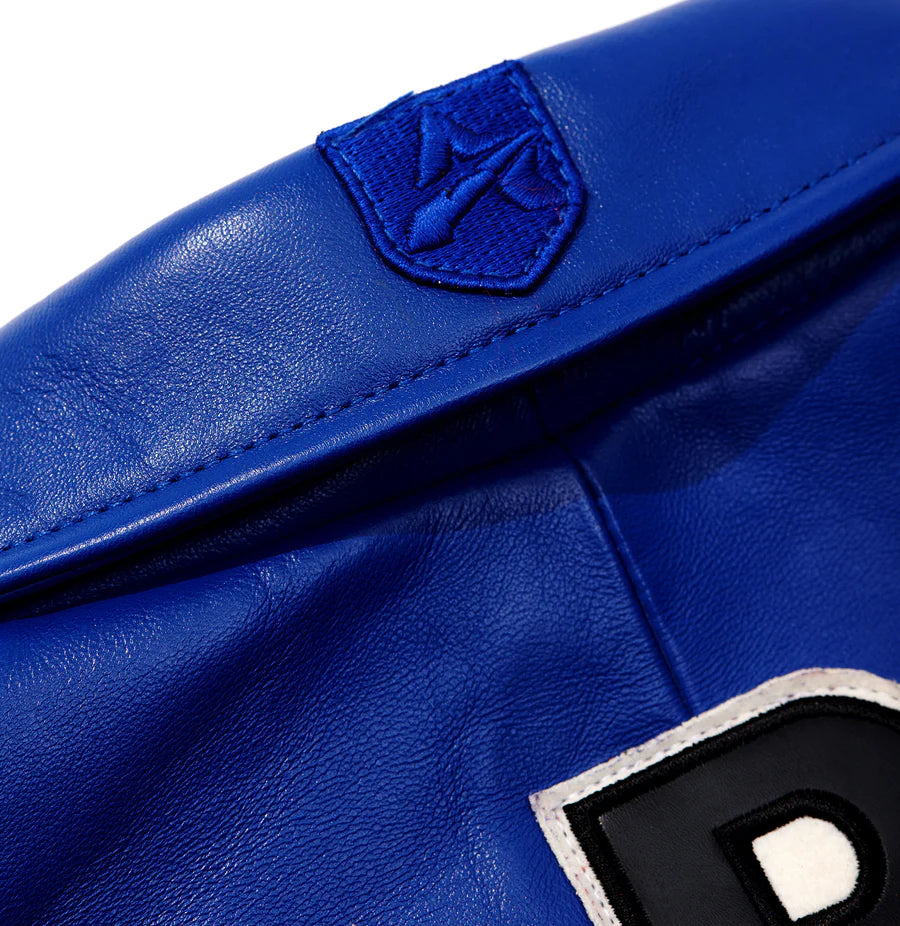 Men's Avirex Leather Jacket Iconic Avirex jacket (Blue)