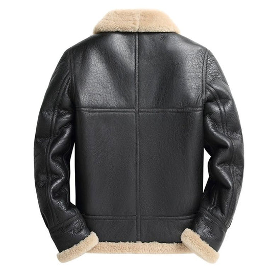 Real Sheep Skin Men’s MF7 Leather Bomber Jacket